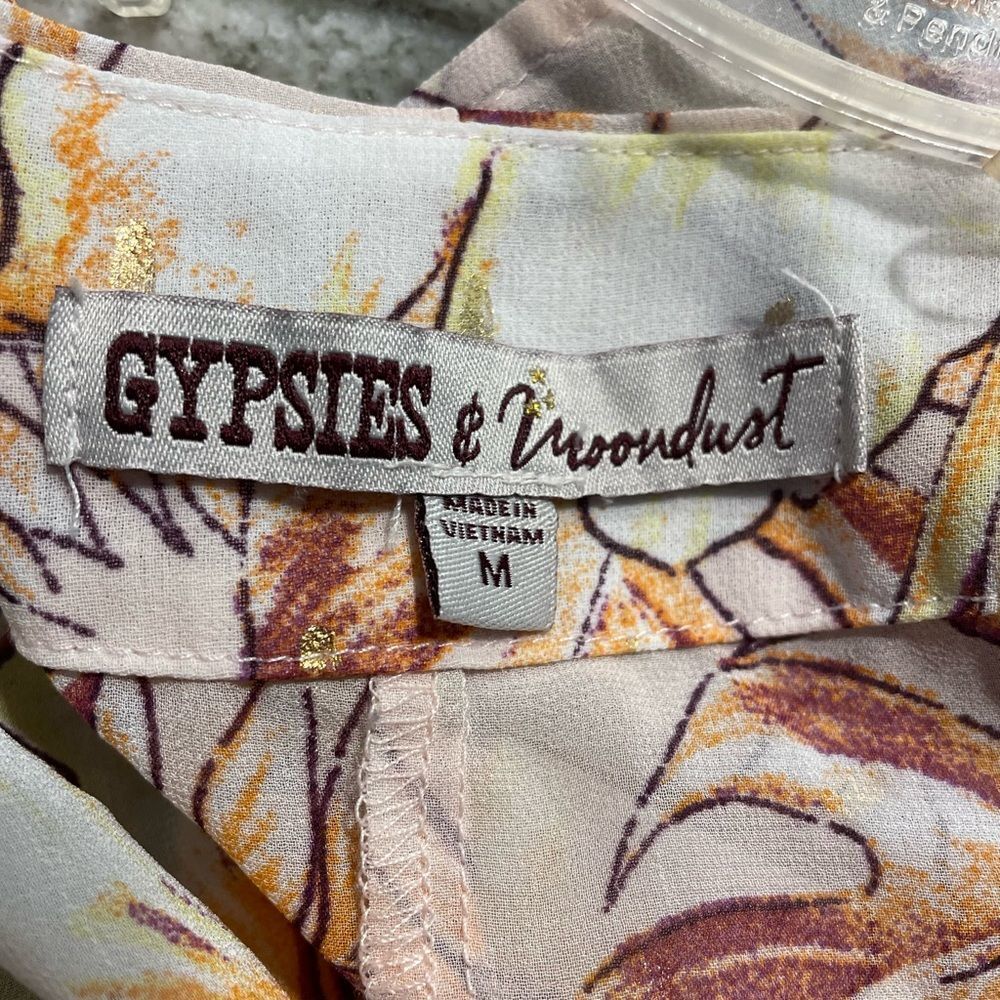 GYPSIES & MOONDUST peach floral kimono - Picture 2 of 3